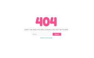 30+ Simple 404 Error Page Free HTML Templates