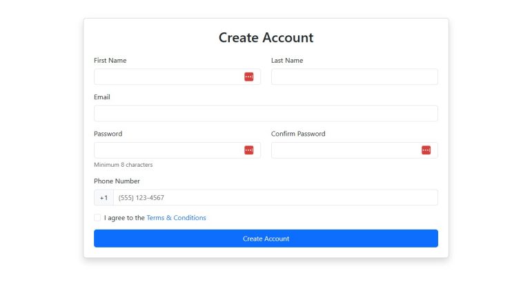 Bootstrap 5 Forms: 20 Practical Examples with Source Code