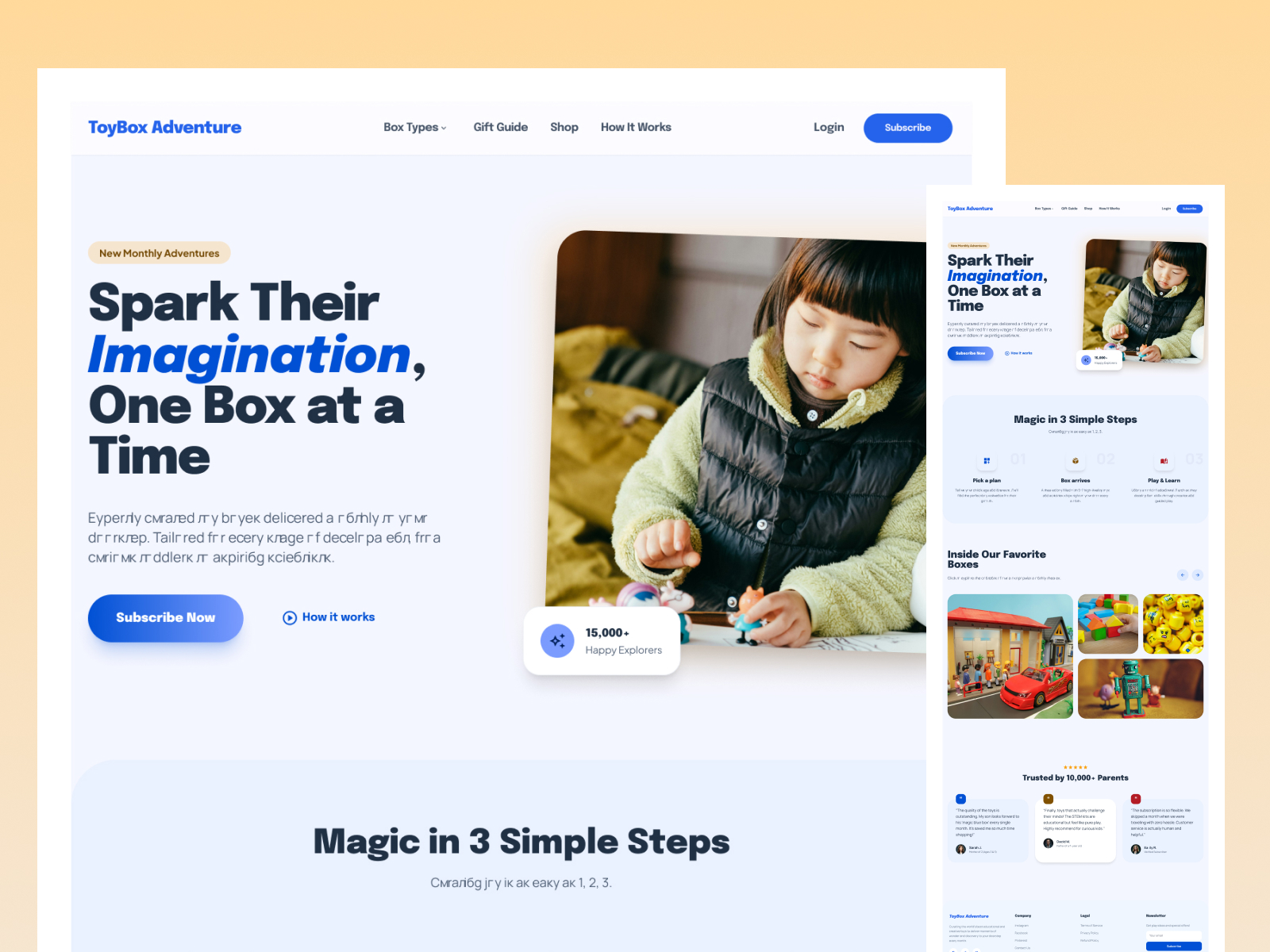 Toybox – Free Tailwind CSS HTML Template for Toy Store