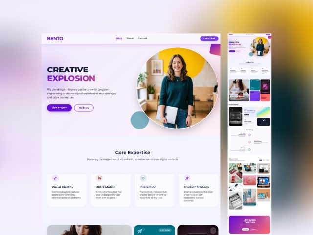 Bento - Free Tailwind Portfolio Template