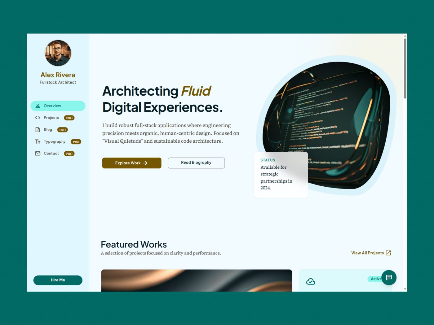 DevFlow – Modern CV & Resume HTML Template