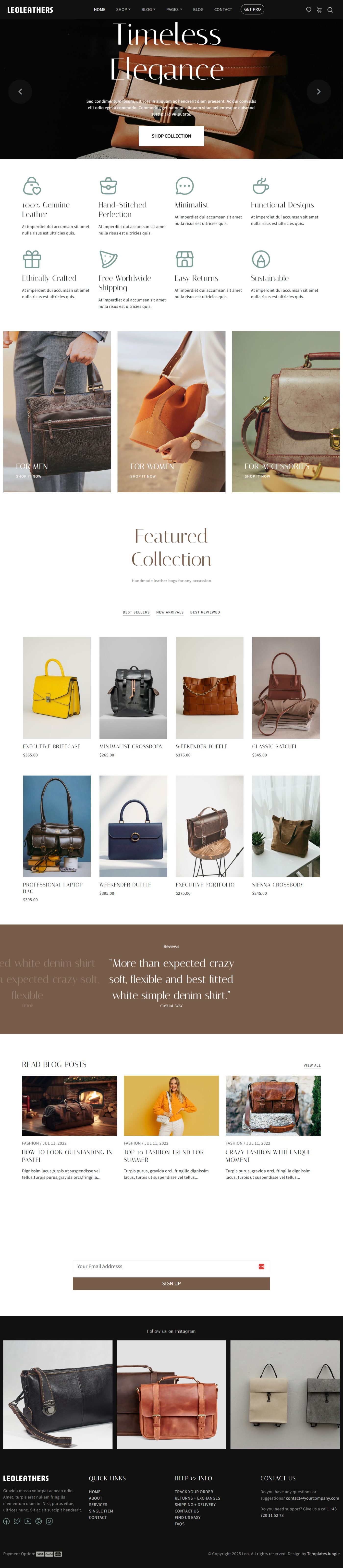 Leo - Leather Bag Store