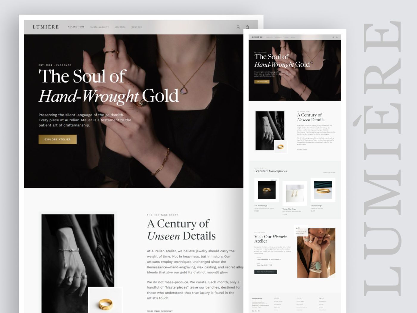 Lumière | Free Modern E-commerce Tailwind CSS Template