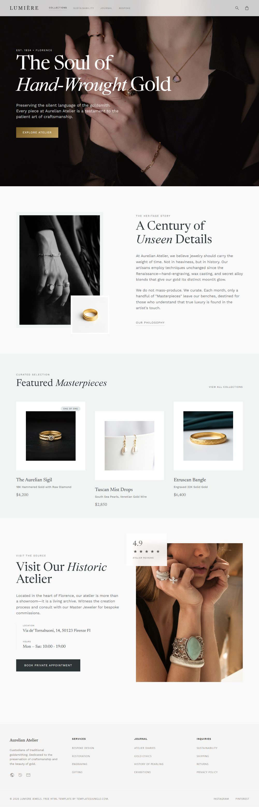 Lumière – Free Tailwind CSS E-commerce Template