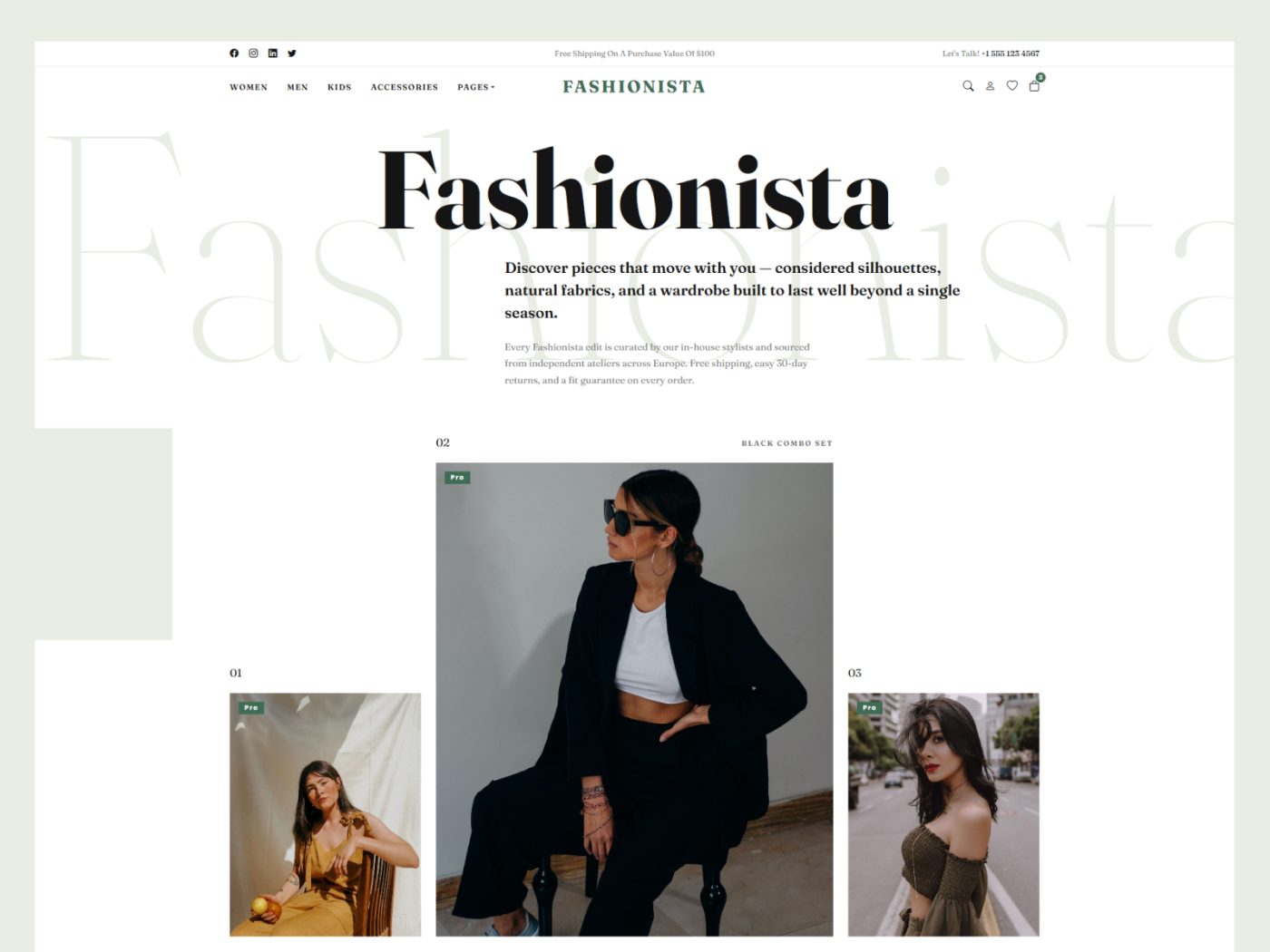 Fashionista — Multipage Bootstrap 5 Fashion & Clothing Store Template