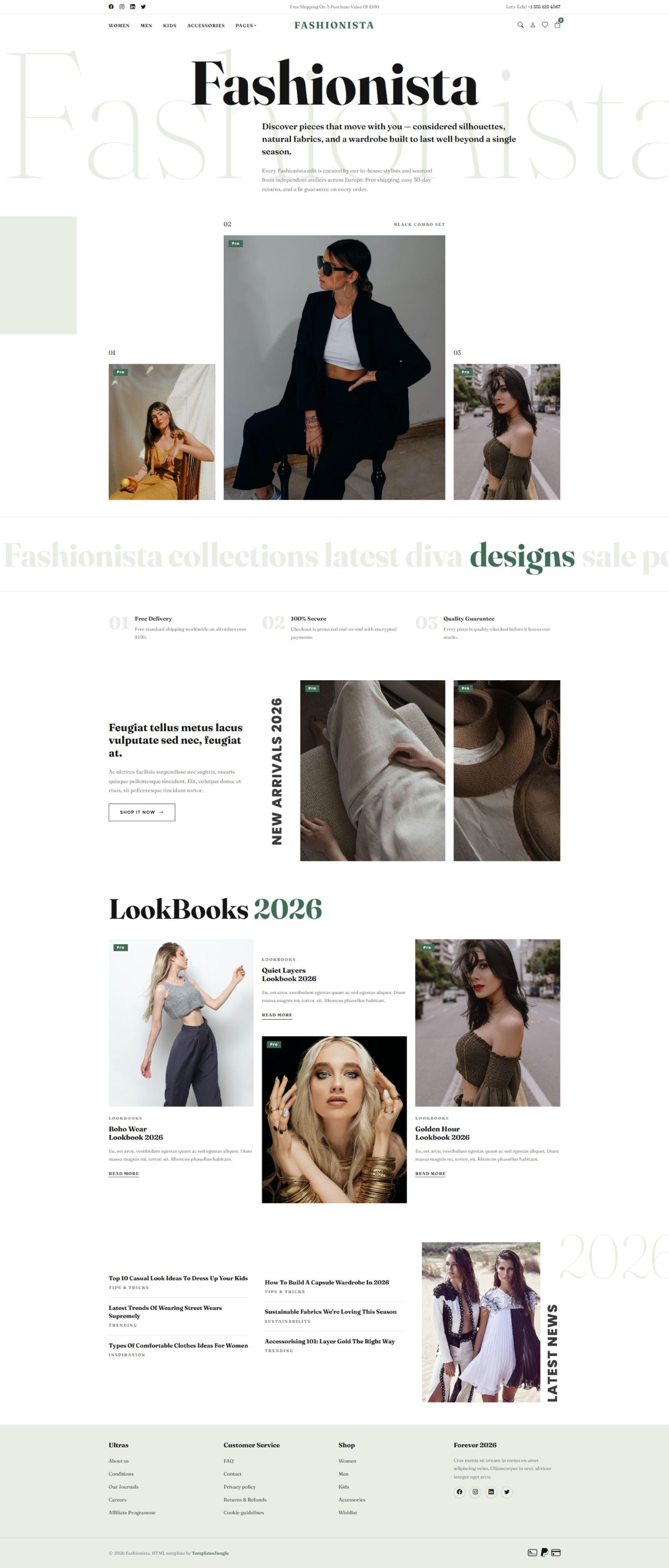 Fashionista — Multipage Bootstrap 5 Fashion & Clothing Store Template