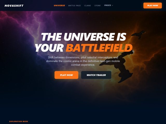 Futuristic Gaming & Esports Tailwind CSS Template