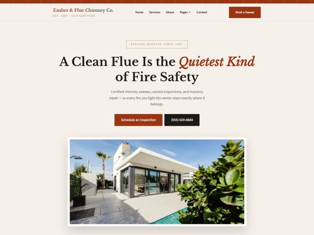 Ember | Chimney Cleaning Services HTML Template
