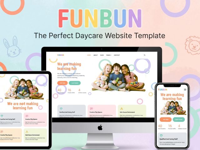 FunBun — Daycare Services Website Template