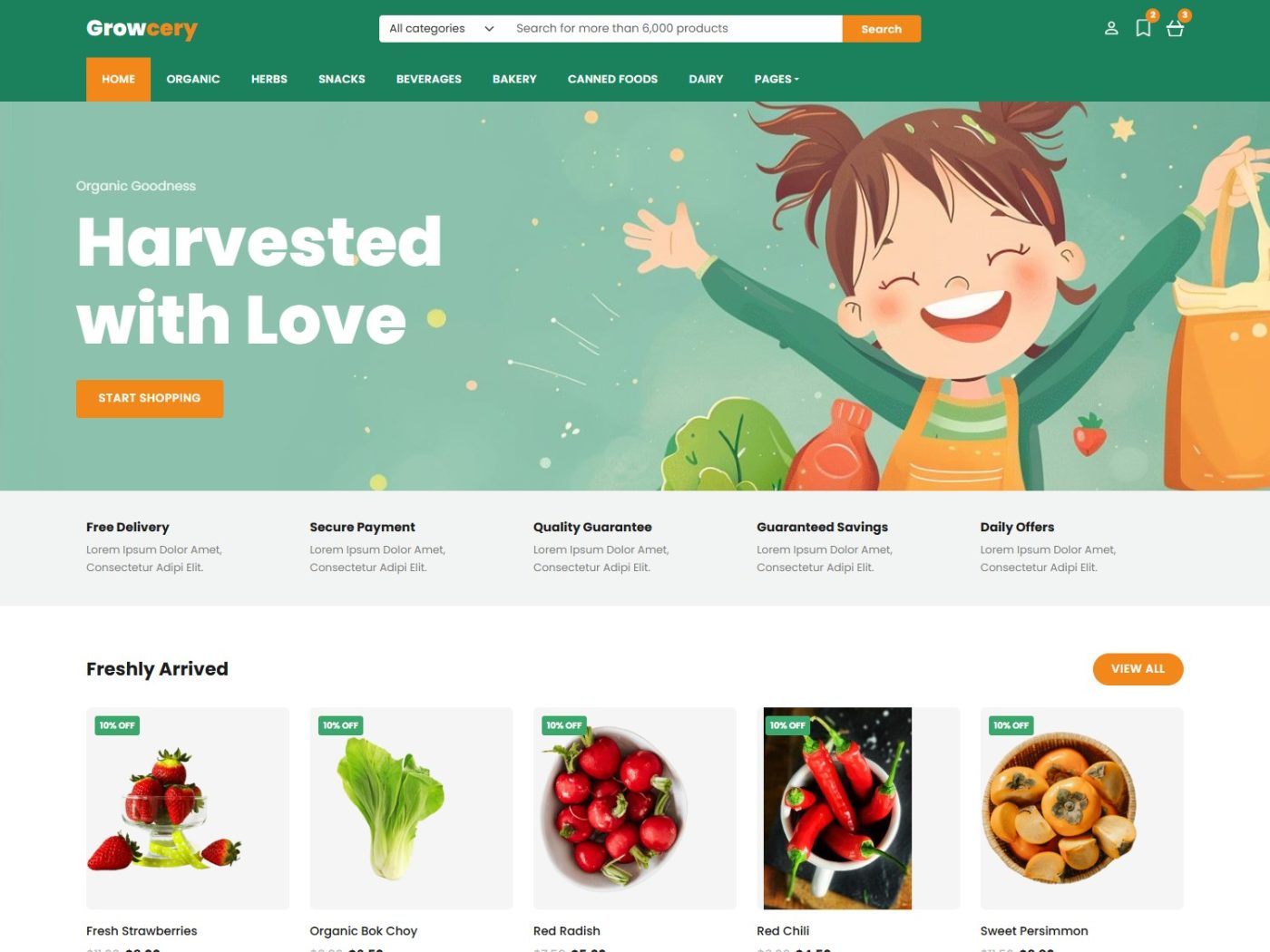 Organic Food Store Bootstrap 5 Template