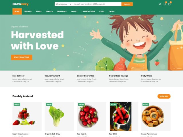 Organic Food Store Bootstrap 5 Template